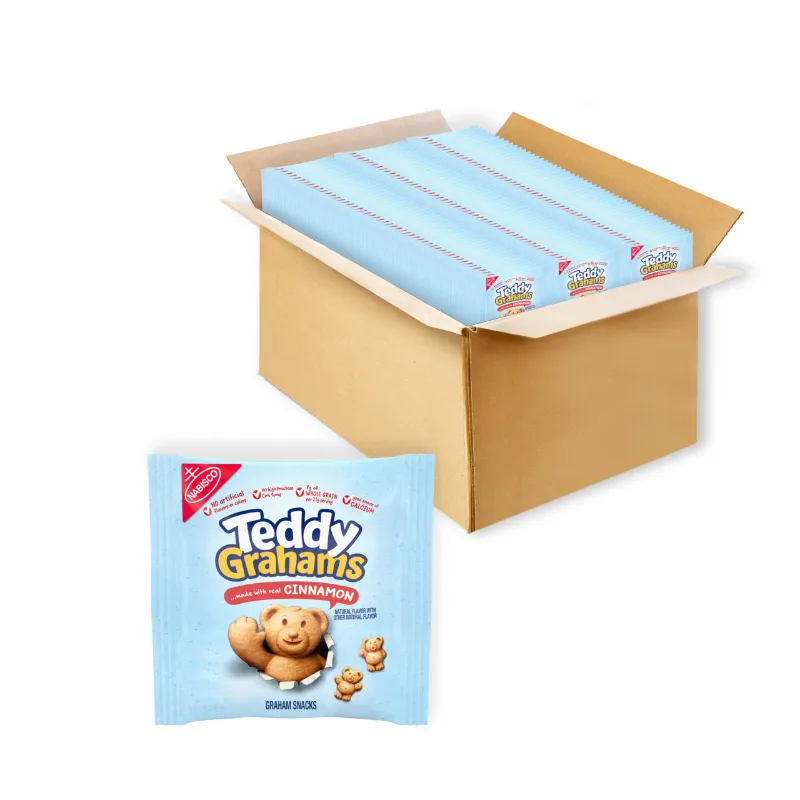 Teddy Grahams Cinnamon Graham Snacks, 0.75 oz snack packs package