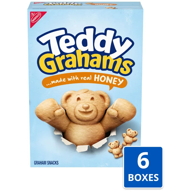 Teddy Grahams Honey Graham Snacks, 10 oz boxes, photo 4