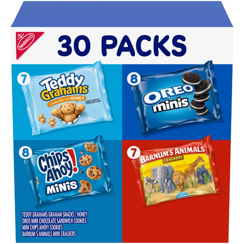 Nabisco Team Favorites Variety Pack with Teddy Grahams package